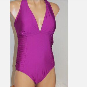 WT Calvin Klein Swimsuit Bikini one 1 piece Size 10 dft Halter